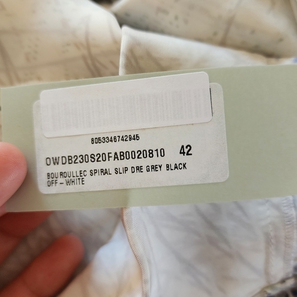 💎OFF-WHITE Bouroullec Spiral Slip Dress by Virgil Abloh sz 42/US 6 - Picture 9 of 10